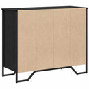 Skuffeskab 6-Skuffe Sort eg 91 x 35,5 x 74,5 cm