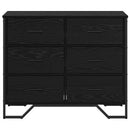 Skuffeskab 6-Skuffe Sort eg 91 x 35,5 x 74,5 cm