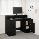 Bord med skuffe Sort eg 120 x 55 x 91 cm Konstrueret træ