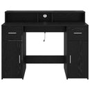 Bord med skuffe Sort eg 120 x 55 x 91 cm Konstrueret træ