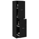 Apoteker Kabinet Sort eg 40 x 41 x 174.5 cm Konstrueret træ
