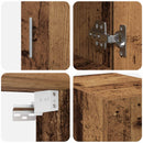 Opbevaringsskab 2 pcs Gammelt træ 30 x 42,5 x 225 cm