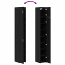 Opbevaringsskab 2 pcs Sort eg 30 x 42,5 x 225 cm