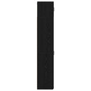Opbevaringsskab 2 pcs Sort eg 30 x 42,5 x 225 cm