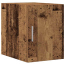 Opbevaringsskab med skuffe 2 pcs Gammelt træ 30 x 42,5 x 225 cm