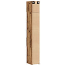Opbevaringsskab med skuffe 2 pcs Gammelt træ 30 x 42,5 x 225 cm