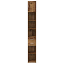 Opbevaringsskab med skuffe 2 pcs Gammelt træ 30 x 42,5 x 225 cm