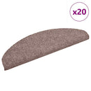 trappemåtter selvklæbende 20 stk. 65x21x4 cm lys brune halvrund store