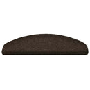 trappemåtter selvklæbende 20 stk. 65x21x4 cm mørkebrune halvrunde store
