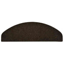 trappemåtter selvklæbende 20 stk. 65x21x4 cm mørkebrune halvrunde store