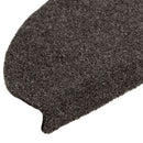 trappemåtter selvklæbende 20 stk. 65x21x4 cm antracit halvrund store