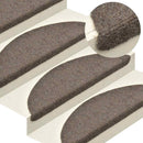 trappemåtter selvklæbende 20 stk. 65x21x4 cm beige halvrunde store