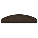 trappemåtter selvklæbende 30 stk. 65x21x4 cm mørkebrune halvrunde store