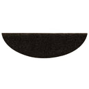 trappemåtter selvklæbende 20 stk. 56x17x3 cm mørkebrune halvrunde