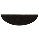 trappemåtter selvklæbende 30 stk. 56x17x3 cm mørkebrune halvrunde