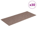 trappemåtter selvklæbende 30 stk. 60x25 cm lysebrune rektangulære