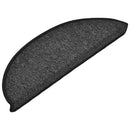 trappemåtter 30 stk. 56x17x3 cm antracit halvrund