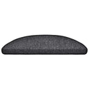 trappemåtter 30 stk. 56x17x3 cm antracit halvrund