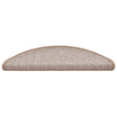trappemåtter 30 stk. 56x17x3 cm lysebrune halvrunde