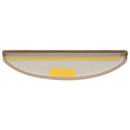 trappemåtter 30 stk. 56x17x3 cm lysebrune halvrunde
