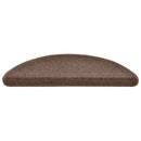 trappemåtter 30 stk. 56x17x3 cm kaffebrune halvrund