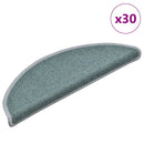 trappemåtter 30 stk. 56x17x3 cm havblå halvrunde