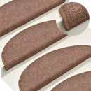 trappemåtter 30 stk. 56x17x3 cm brune halvrunde