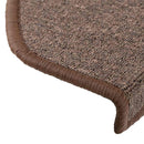 trappemåtter 30 stk. 65 x 24 x 4 cm kaffebrune halvrund store
