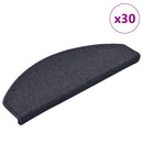 trappemåtter 30 stk. 65 x 24 x 4 cm mørkegrå og blå halvrunde store
