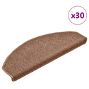 trappemåtter 30 stk. 65x24x4 cm brune halvrund store
