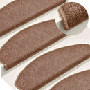 trappemåtter 30 stk. 65x24x4 cm brune halvrund store