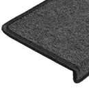 trappemåtter 30 stk. 65x21x4 cm antracit rektangulær kant