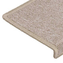 trappemåtter 30 stk. 65x21x4 cm taupe rektangulær kant