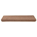 trappemåtter 30 stk. 65x21x4 cm brune rektangulære kanter