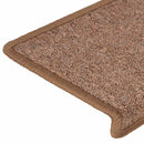 trappemåtter 30 stk. 65x21x4 cm brune rektangulære kanter