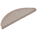 trappemåtter 20 stk. 56x17x3 cm lysebrune halvrunde