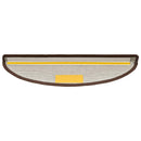 trappemåtter 20 stk. 56x17x3 cm kaffebrune halvrund