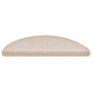 trappemåtter 20 stk. 56x17x3 cm taupe halvrund