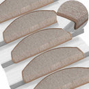 trappemåtter 20 stk. 65 x 24 x 4 cm lysebrune halvrunde store
