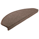 trappemåtter 20 stk. 65 x 24 x 4 cm kaffebrune halvrund store