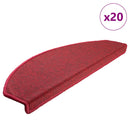 trappemåtter 20 stk. 65 x 24 x 4 cm rød halvrund store