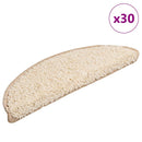 trappemåtter 30 stk. 56x17x3 cm cremefarvede halvrund
