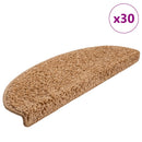 trappemåtter 30 stk. 65x21x4 cm beige halvrunde store