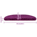 trappemåtter 30 stk. 65 x 21 x 4 cm violet halvrund stor