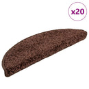 trappemåtter 20 stk. 56x17x3 cm brune halvrunde