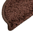 trappemåtter 20 stk. 56x17x3 cm brune halvrunde