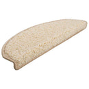 trappemåtter 20 stk. 65x21x4 cm cremefarvede halvrund store