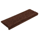 trappemåtter 20 stk. 65x21x4 cm brune rektangulære kanter