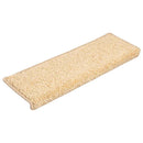 trappemåtter 20 stk. 65x21x4 cm cremefarvede rektangulære kanter