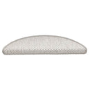 selvklæbende trappemåtter 30 stk. 56x17x3 cm sisal-look platina